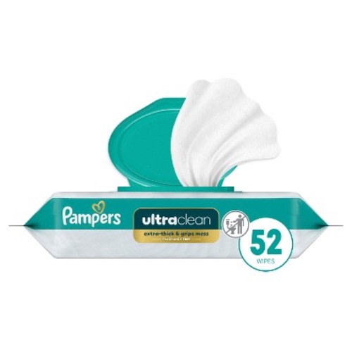 Pampers Ultra Clean Baby Wipes - 52ct