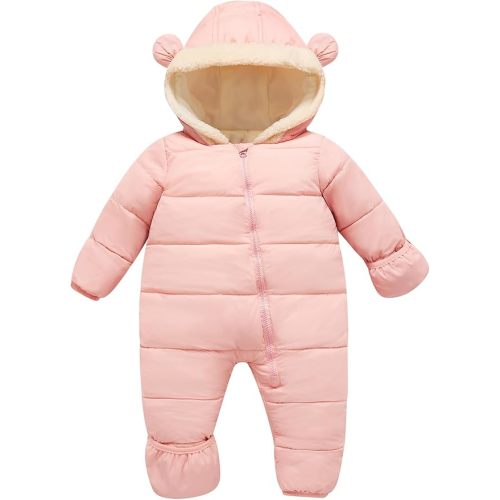Baby Snowsuit 0M-3T Winter Clothes Infant Boy Girl Hooded Jacket