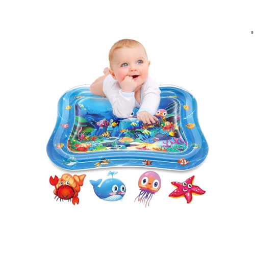 Infinno Inflatable Tummy Time Mat Premium Baby Water Play Mat for Infants and Toddlers Baby Toys for 3 to 24 Months, Strengthen Your Baby's Muscles, Portable