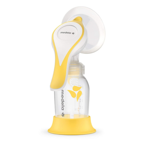 Medela Manual breast pump with Flex Shields Harmony Single Hand for More Comfort and Expressing More Milk