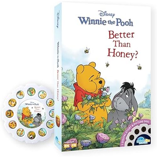 Moonlite Storytime - Disney's Winnie The Pooh Better Than Honey Storytime Disc - A Magical Read - Projector Sold Separately - Digital Story w/ Sound FX - Learning Gifts for Kids Ages 1 Year & Up
