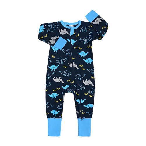 Emy Dola Infant Baby Boys Snug Fit Cotton Pajamas Newborn 2-Way Zipper Sleeper Toddler Footed and Footless One-piece PJs