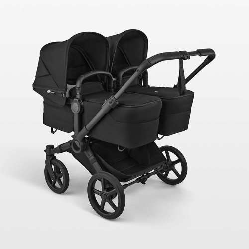 Bugaboo Donkey 6 Twin Heritage Black Fabric Complete Baby Bassinet