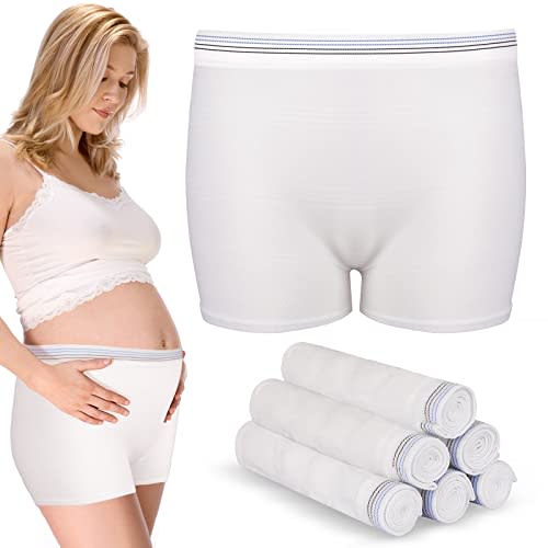 4 Pack Washable Mesh Disposable Postpartum Underwear Panties for Women Hospital Provide Surgical Recovery,Incontinence(S/M(12-38 in))