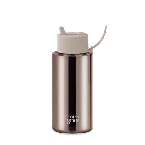 Chrome Ceramic Reusable Bottle - 34oz / 1,000ml – frank green North America
