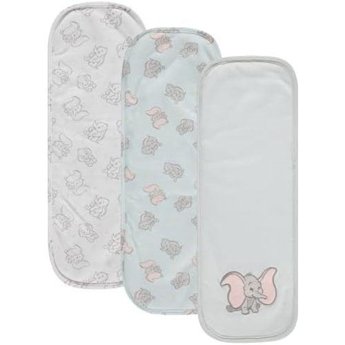 Disney Baby Burp Cloths 3 Pack – 100% Cotton – Mickey Mouse, Minnie Mouse, Winnie the Pooh, Dumbo – Soft & Absorbent Newborn Essentials for Boys & Girls