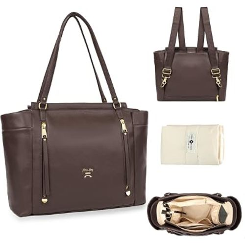 miss fong Diaper Bag Tote Diaper Bags Convertible Mommy Bag Hospital Bag