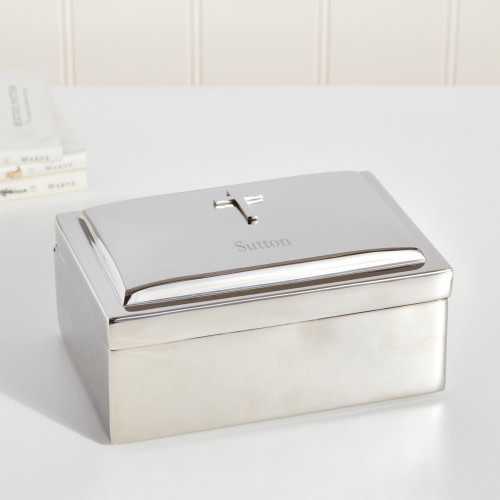 Silver Cross Keepsake Box