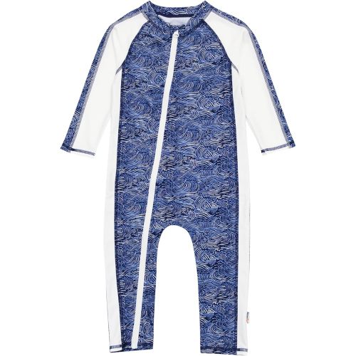 6-12 Months: SwimZip Boys' Long-Sleeve UPF 50+ Swimsuit for Baby, Toddler, & Little Boys