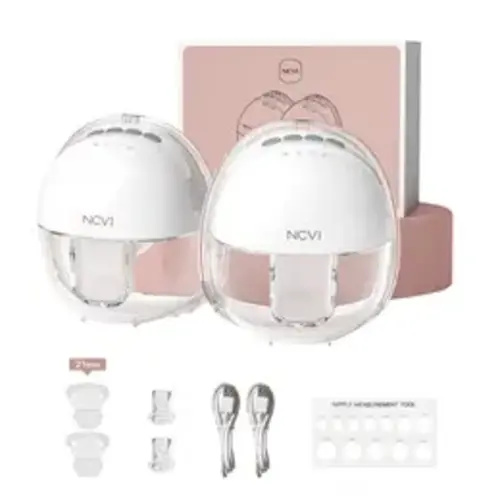 NCVI Maternity Nursing Wearable Hands-Free Breast Pump, 4 Modes & 9 Levels, <42dB Ultra-Quiet, 150min Long Battery Life, 21/24mm Flange Inserts, Portable Electric Breastfeeding Pump for Moms, Wearable Breast Pumps - TikTok Shop
