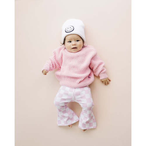Chunky Knit Sweater | Pink