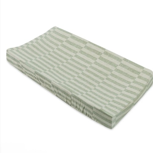 Babyletto Quilted Changing Pad Cover in GOTS Certified Organic Muslin Cotton
