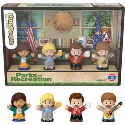 Little People Collector Parks And Recreation Special Edition Set, 4 Figures