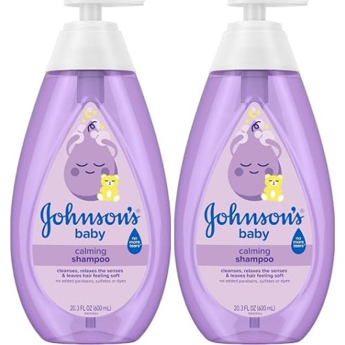 Johnson's Baby Shampoo, 20.3 fl. oz, Pack of 2 | Calming Formula | Hypoallergenic | Tear-Free | No Parabens