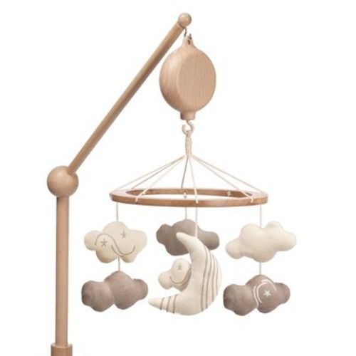 Lambs & Ivy Organic Celestial Wood Baby Crib Mobile Soother Toy/Decor