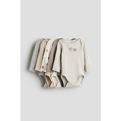 5-pack Long-sleeved Bodysuits