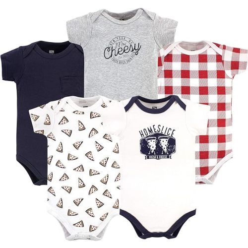 Hudson Baby Unisex Baby Cotton Bodysuits 5-pack