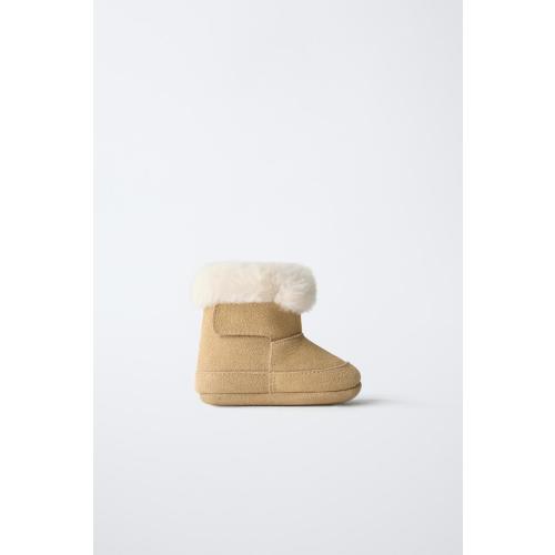 LINED BOOTS - Brown | ZARA United States