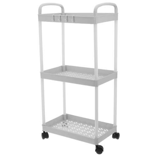 Bedside Cart for Baby Essentials Rolling Craft Office White