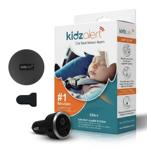 KIDZALERT Car Seat Alarm – Single Sensor System