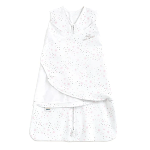 Cotton Swaddle Midnight Moons Pink S | HALO