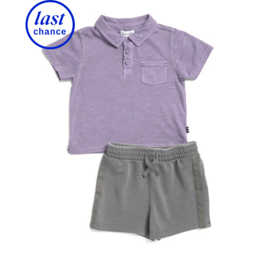 Infant Boys 2pc Polo And Shorts Set | Baby Boys (0-24m) | Marshalls