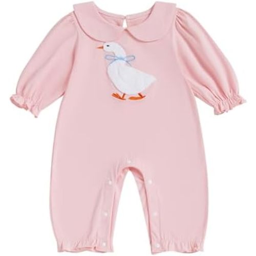 Newborn Baby Girl Football Clothes Game Day Embroidery Long Sleeve Romper Rugby Bows Jumpsuit Cute Fall Outfits