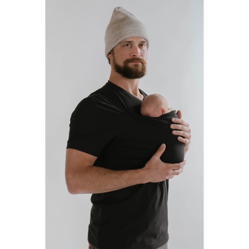 Lalabu Dad Shirt | Original Babywearing T-Shirt with Kangaroo Pouch | Baby Wrap Carrier for Newborns & Infants | Baby Wrap Carrier for Newborns | Essential for new Dads