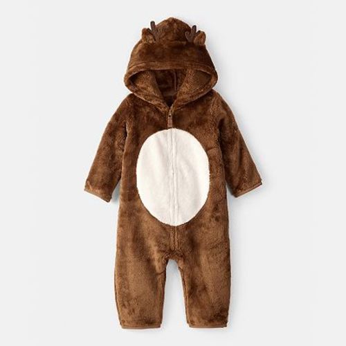 Baby Carter's Reindeer Hooded Jumpsuit