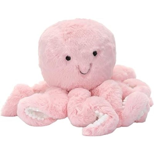 Lambs & Ivy Sea Dreams Pink Plush Octopus Stuffed Animal Toy - Bubbles