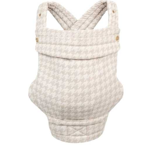 Mabē Monarch Ergonomic Baby Carrier – Premium Cotton Soft Structured Newborn to Toddler Carrier with Hip-Healthy Design, 3 Carry Positions (7-35lbs), Lightweight & Breathable, (Houndstooth)
