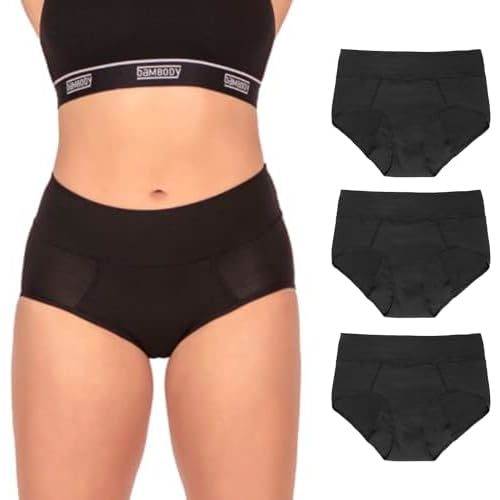 Bambody Absorbent Panties, Period Underwear for Women and Teens - Leakproof, Soft, Comfortable, Breathable
