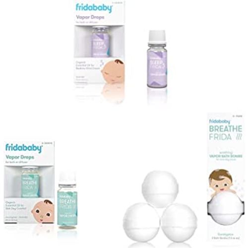 Frida Baby Natural Sleep and Breathe Vapor Bath Drops Bundle