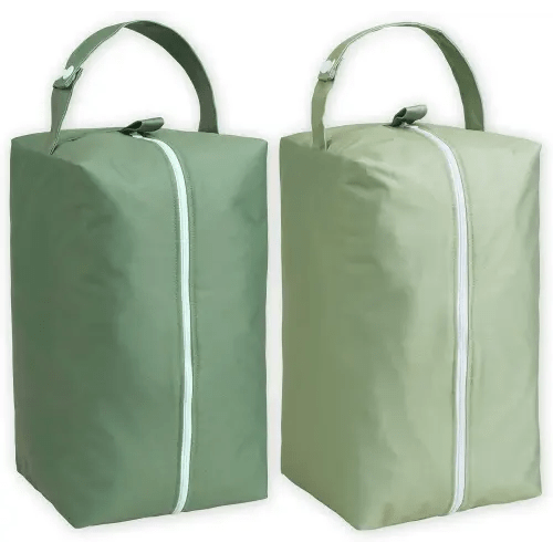 Nora's Nursery Reusable Wet Dry Diaper Pods | 2 Pack | Large Zipper Opening