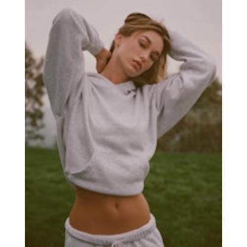 COTTON JERSEY MATERNITY NURSING SCOOP BRALETTE | LIGHT HEATHER GREY | SKIMS