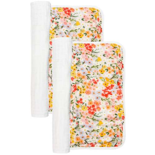 Cloud Muslin™ Burp Cloth 2 Pack - Pippa/White