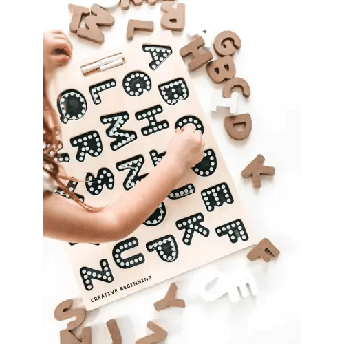 Alphabet Chalkboard Puzzle