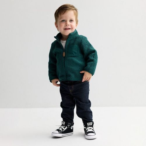 Baby Boy Carter's 3-pc. Fleece Zip-Up Jacket, Cactus Print Bodysuit & Pants Set