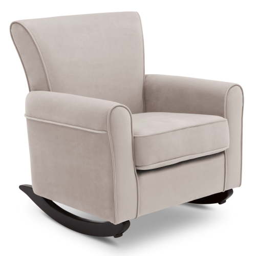 Delta Children Lancaster Rocking Chair Featuring Live Smart Fabric, Linen