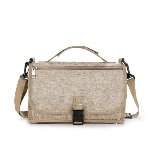 SPEKSEE Portable Diaper Changing Pad - Outdoor Travel Foldable Waterproof Diaper Bag with Shoulder Strap and Wet Wipes Pocket