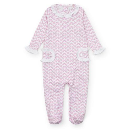 Lucy Girls' Romper Pretty Pink Bows