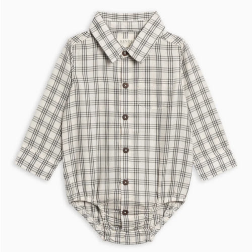 Theo Poplin Collar Bodysuit - Colored Organics
