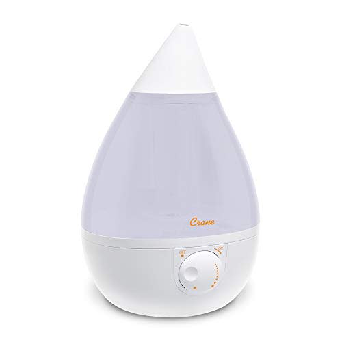 Crane Drop Ultrasonic Cool Mist Humidifier - White