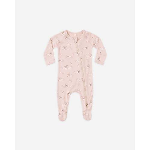 Bamboo Zip Footie Swans