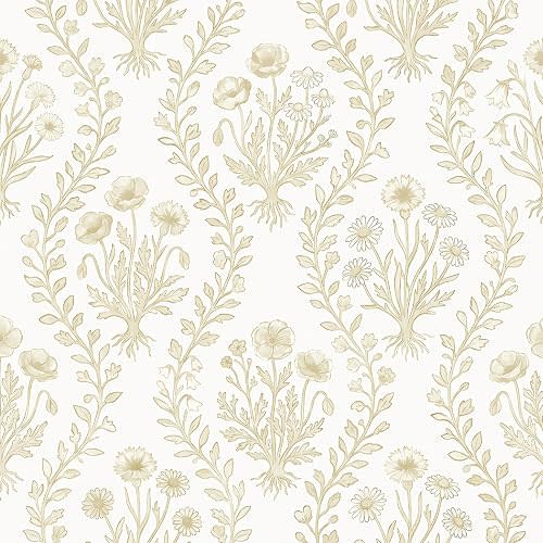 VEELIKE Cottagecore Blush Pink Floral Peel and Stick Wallpaper 17.7" x 118"