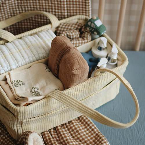 Diaper caddy - Cream