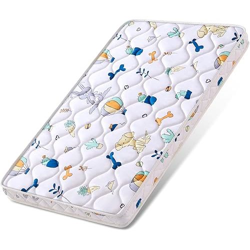 Baby Bassinet Mattress 30x 20 inches- Firm Support and Comfort Premium Foam,Noiseless and Odorless,Hypoallergenic Small Crib Mattress, Fits Moses Basket, Dual Sided with Soft Breathable Fabric