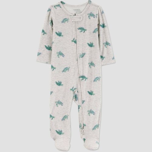 9M Carter's Just One You® Baby Boys' Turtles Comfy Soft Sleep N' Play - Green 9m