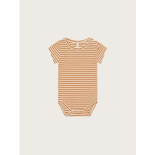 Copper Stripes Short Sleeve Bodysuit