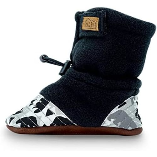 JAN & JUL Fleece Stay-Put Cozy Booties, Lightweight Boots for Babies and Toddlers